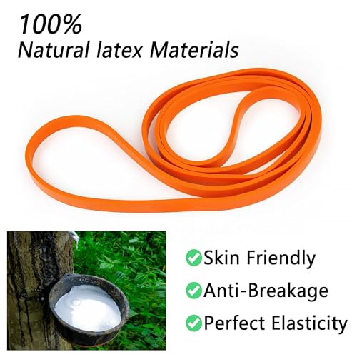 Light Resistance Exercise Bands for Strength Training - Orange (5-15lb)