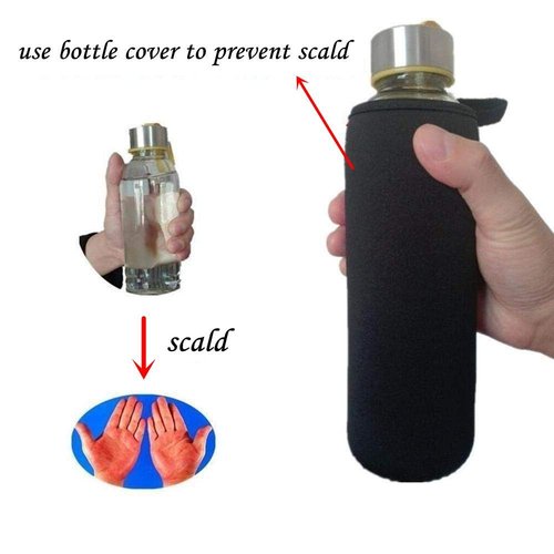 candygirlft Water Bottle Carrier Bag 25oz, 750ml Water Bottle Sleeve Neoprene Sleeve Sports Accessories for Men Women Hiking(25 oz-2pack)