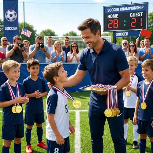 30-Pack Gold Medals for Kids - Plastic Winner Awards