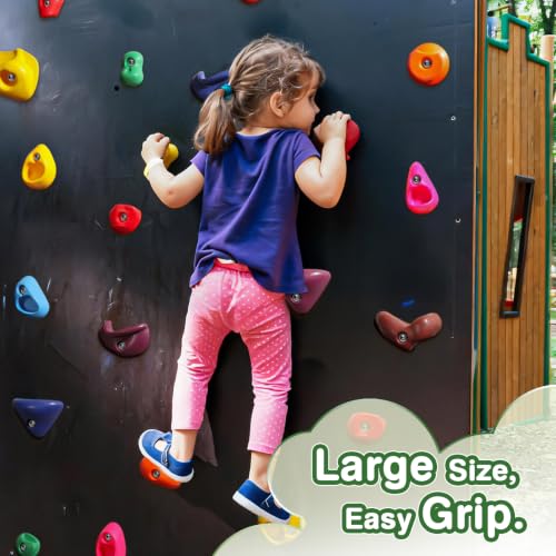 32PCS Kids Climbing Holds Set with Hardware - Indoor & Outdoor Playset Accessories