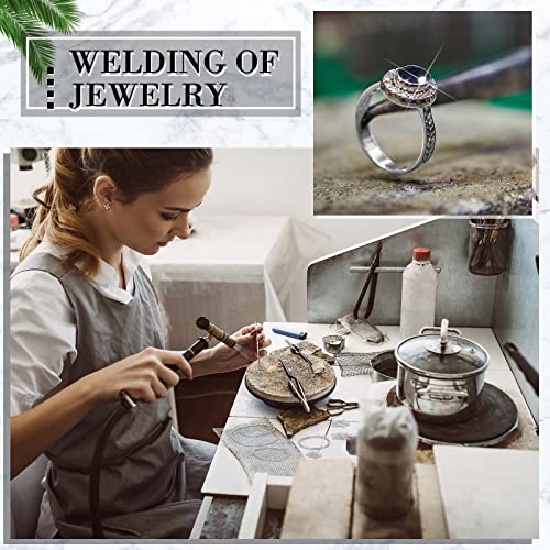 Sadnyy 330 Pcs 3 Grams Silver Jewelry Solder Chip and 3 Pcs Soft Medium Hard Silver Solder Wires, Ultra Tiny Medium Density Precut Chips Easy Welding Equipment for Jewelry Making 2 x 2 mm (E, M, H)