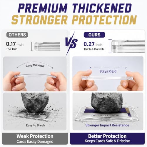 Magnetic Card Holders - 35PT UV Protection for Trading Cards (8ct)