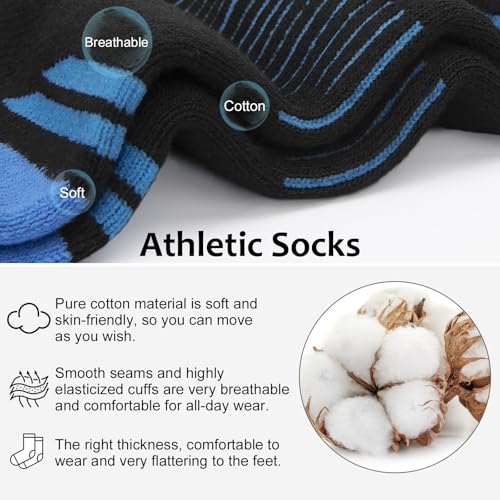 YSense 8 Pairs Mini Crew Ankle Socks for Women - Color Variations Included