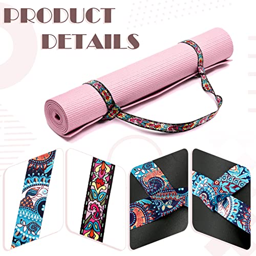 Yoga Mat Strap Carrier - Adjustable & Thick 2-Pack