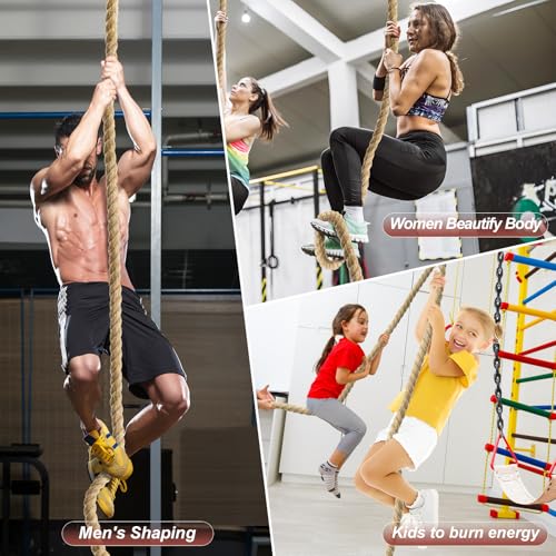 Keepark 1.5 Inch Diameter 10FT Climbing Rope for Fitness & Indoor/Outdoor Training