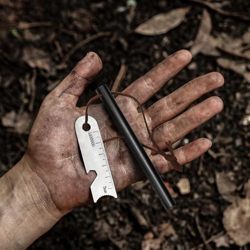 Ferro Rod Fire Starter Survival Tool Kit - 4" x 3/8" 2 Pack
