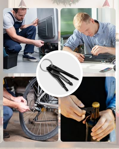 6-in-1 Multi-Tool Keychain Screwdriver - Portable Pocket Repair Kit