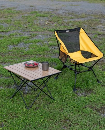 iClimb Nature Large Ultralight Folding Camping Table - Compact & Waterproof