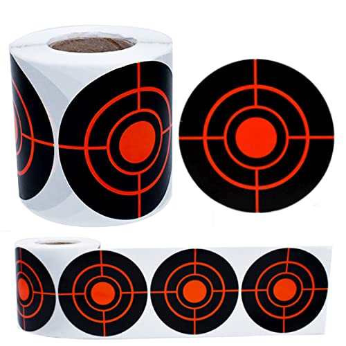 200 Self-Adhesive 3-Inch Shooting Target Stickers - Red Bullseye