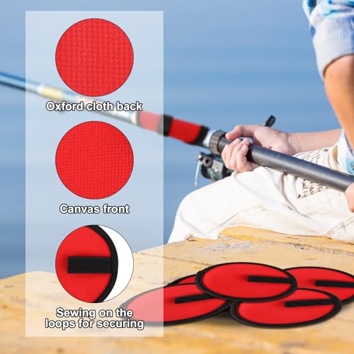Fishing Lure Wraps - 5.9 Inch Hook Storage Protector, 4pcs Red