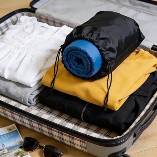 Quinnsus Waterproof Black 10x20 Inch Compression Sack - 2-Pack for Camping & Hiking