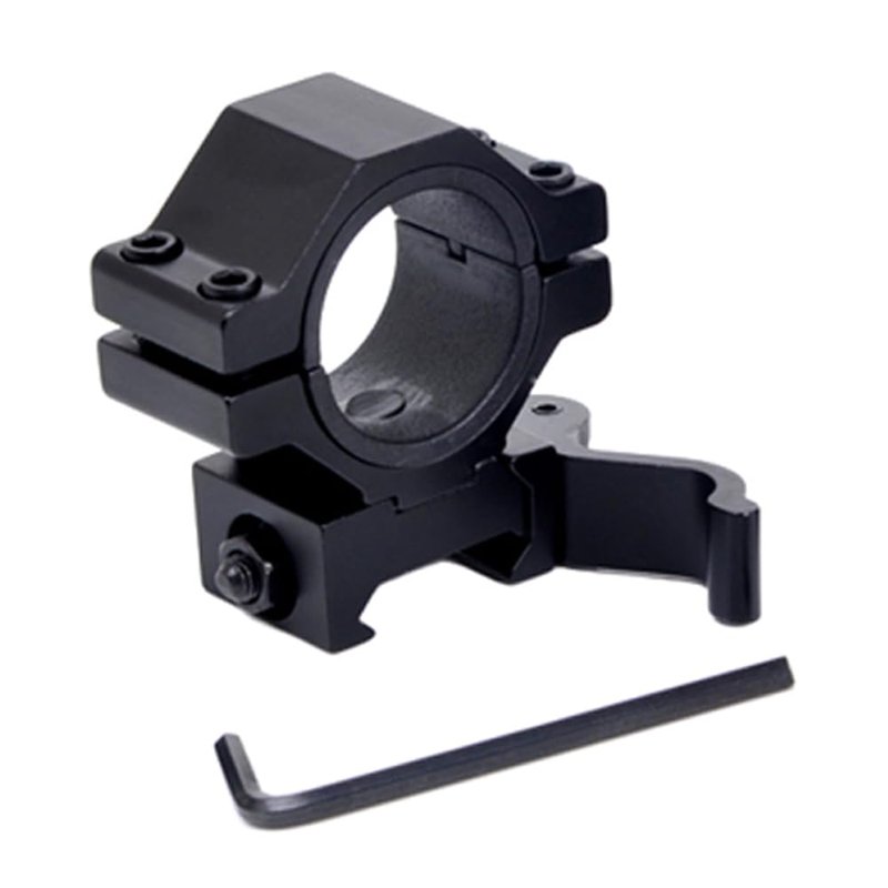 Calitte 25/30mm Quick Release Torch Fixed Clamp Flashlight Mount with Stainless Steel Screws