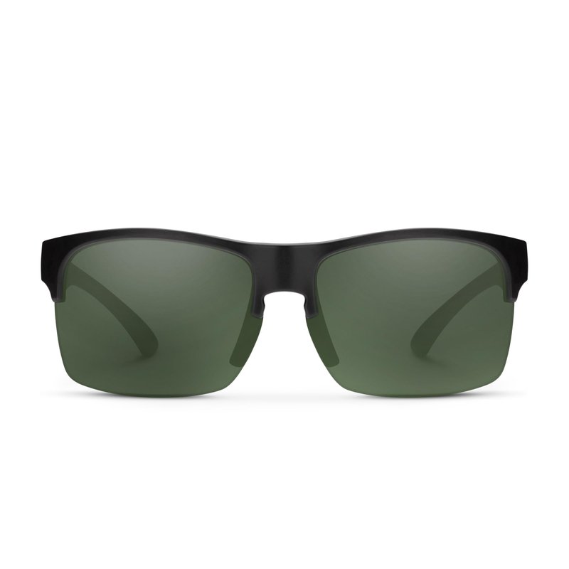Suncloud Rambler Lite Polarized Sunglasses – 100% UV Protection – Comfortable Fit, Trendy Design – for Men & Women – Matte Black + Polarized Gray Green Lenses