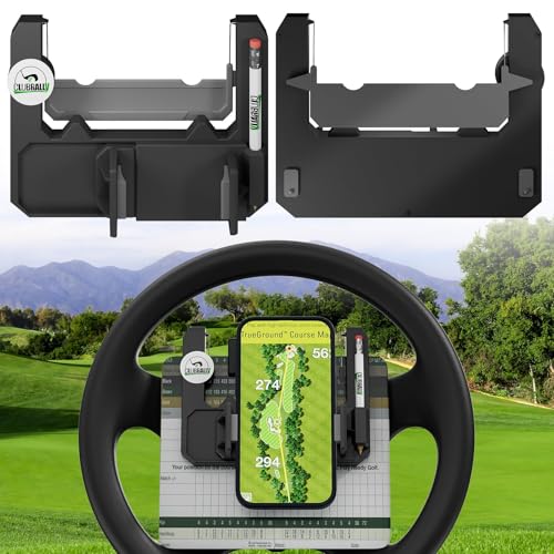 Golf Cart Phone Mount - Steering Wheel Holder for Club Car, EZGO, Yamaha