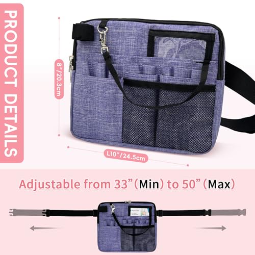 Nurse Funny Pack with Medical Gear Pockets - Durable Nurse Waist Pouch with Tape Holder, Adjustable Strap, and Utility Storage for Stethoscopes, Bandage Scissors & Supplies