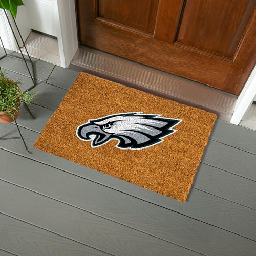 Philadelphia Eagles Coir Doormat - 28 x 16 Inches, Full Color Logo