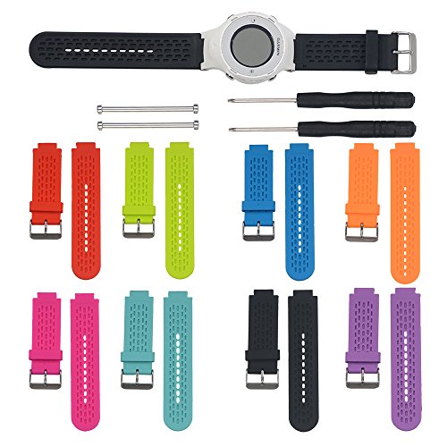 Silicone Replacement Band Strap for Garmin Approach S2/S4 & Vivoactive - Black