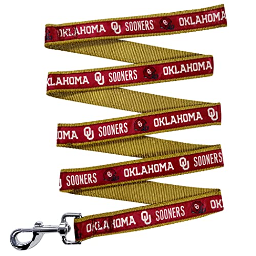 NCAA Dog Leash - Large Oklahoma Sooners, Durable & Colorful