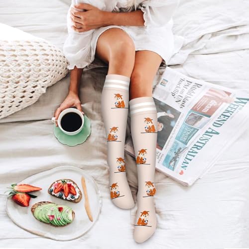 Bluemaple 6 Pack Copper Compression Socks for Men & Women, Small-Medium, D-Assorted - Athletic & Medical Circulation Support