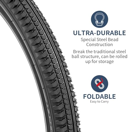 YunSCM 2-Pack 29 Inch Bike Tires 29x2.125 for Urban & Mountain Cycling - Black01