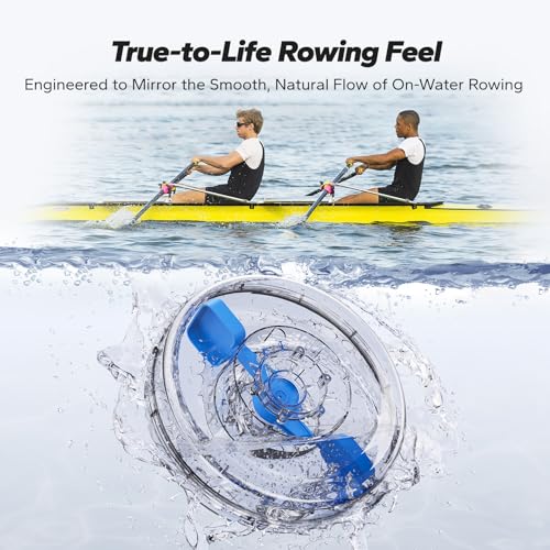 Water Rowing Machine - Foldable Solid Wood with 400LBS Capacity
