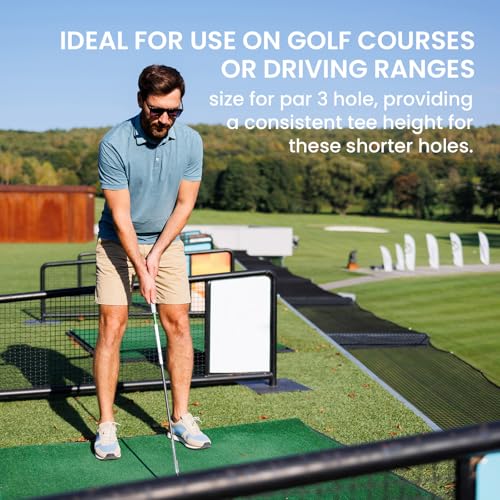 Golf Rubber Tees Set - 6 Pack Mixed Sizes for Indoor & Outdoor Practice