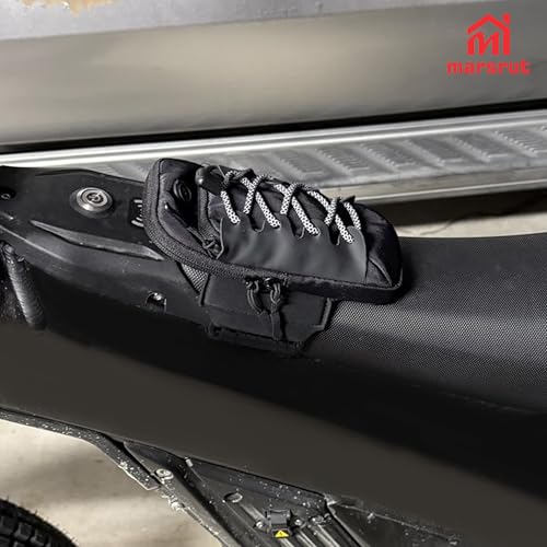 Marsrut Black Phone Bag for Surron & E-Bike Batteries, Reflective Safety Strap