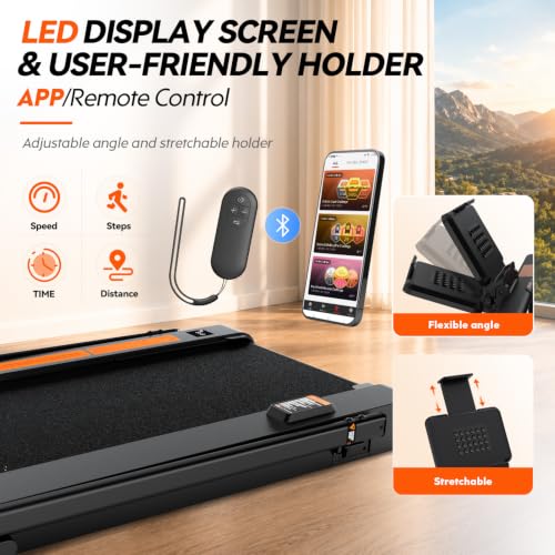 4-in-1 Foldable Walking Pad with Vibration Plate for Home