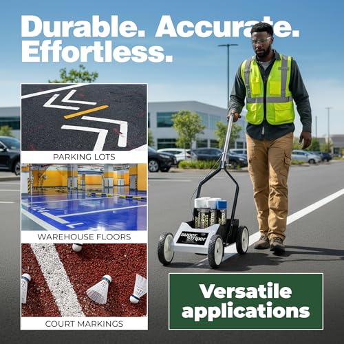 Traffic Line Marking Kit - 6 Cans of White/Blue Paint