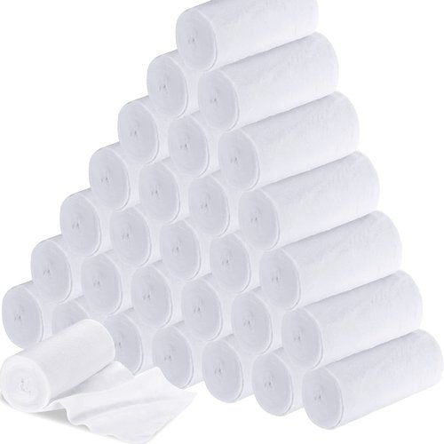 Amyhill 50 Rolls 4" x 8.9ft Gauze Bandage Rolls Cast Padding Gauze Bandage Wrap Plaster Cloth Undercast Padding for Protecting The Skin, Splints, Wound Care, Mask Making, DIY Crafts