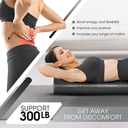 36-Inch High-Density Foam Roller for Full Body Massage & Yoga