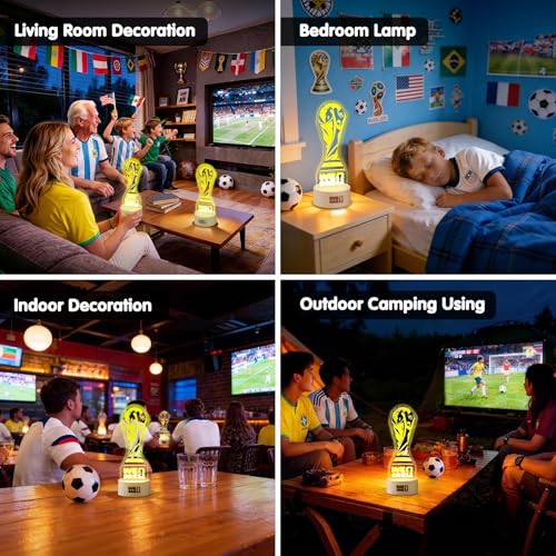 FIFA World Cup 2026 Trophy LED Night Light - 7 Colors & 3 Modes