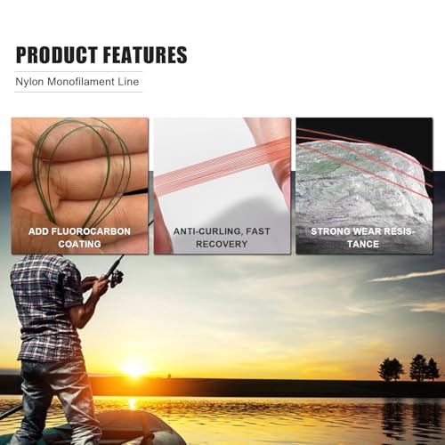 Monofilament Nylon Fishing Line - 200m White, 5.5lb 0.20mm