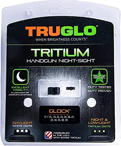 Glock Handgun Night Sights - Tritium Front & Rear High-Visibility