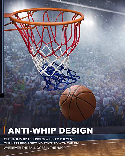 Heavy Duty Basketball Net Replacement - 12 Loops, 21 Inch