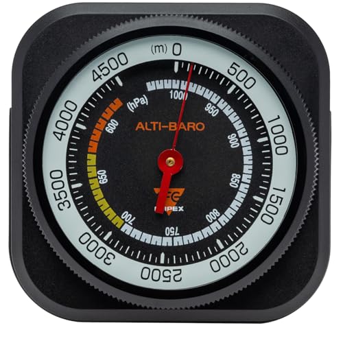 Analog Altimeter and Barometer - Measures up to 4500m