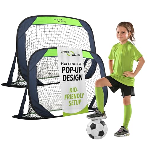 Portable Soccer Goal Net Set - 2 Pack, Lightweight & Collapsible