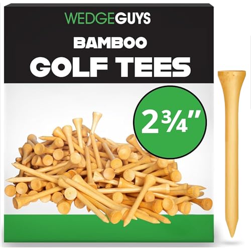 Bamboo Golf Tees 2-3/4" - Eco-Friendly & Durable - 100 Pcs