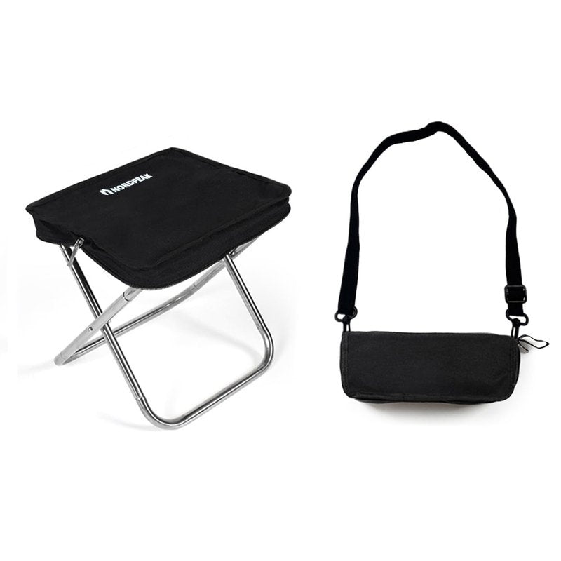NORDPEAK Ultra Lightweight Camping Stool, Portable Folding Stool for Backpacking, Hiking & Outdoor, Heavy Duty Compact Camping Seat