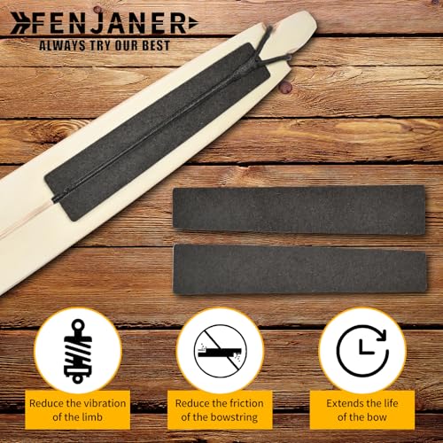 Hair Arrow Rest & Limb Silencers for Recurve Longbow - 2 Pcs