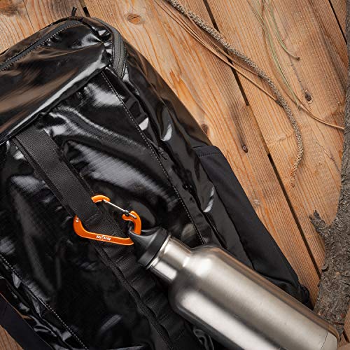 SlideLock Carabiner - Aluminum, Durable Design - Orange