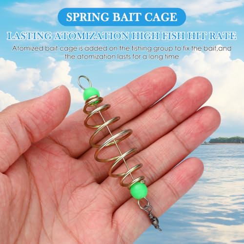 12-Piece Luminous Fishing Feeder Cage Set for Carp & Bream
