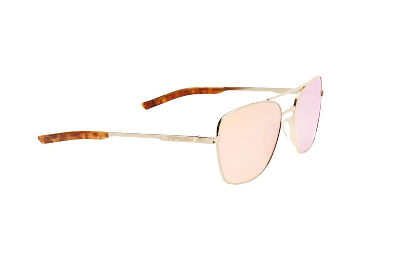 Shwae Tangle Free Aviator Sunglasses For Men & Women - Ideal For Flying, Golf, Hiking, Running and Great Lifestyle Look (Square 2.0 Gold (Pink Mirror))