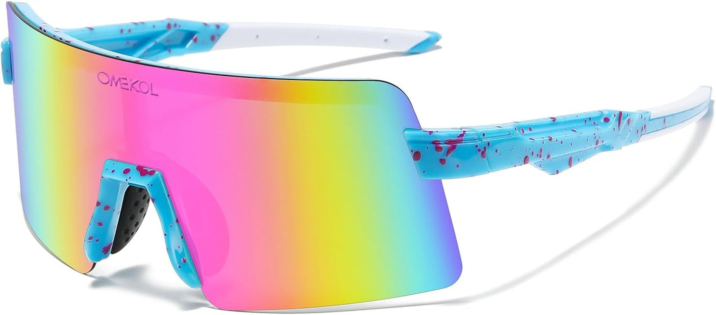 OMEKOL Polarized Sunglasses for Men & Women - UV400 Outdoor Sport Eyewear | Two Sizes Available