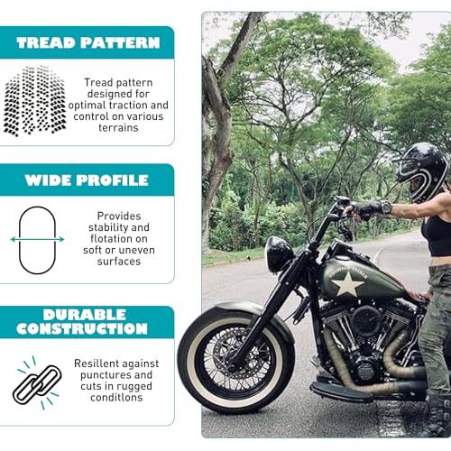 BALINGE 20 x 4 Inch Fat Tire for Electric Bikes Snow Tricycles All-Terrain Heavy Duty
