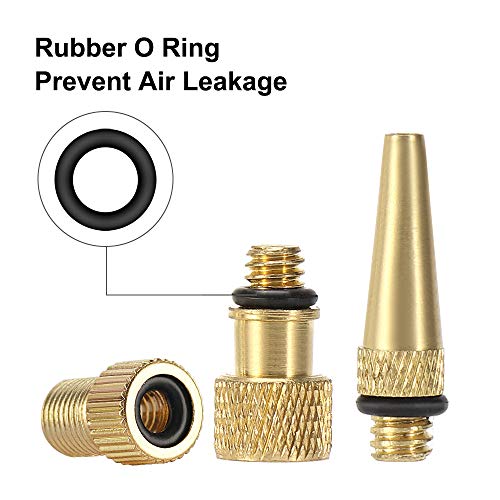 16PCS Bicycle Valve Adaptor Kit - Presta & Schrader Compatible