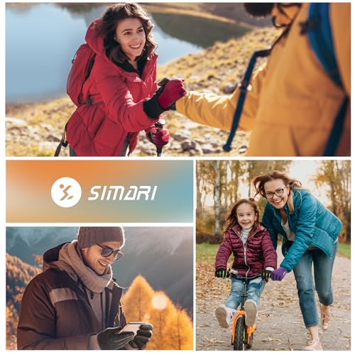Thermal Touch Screen Gloves for Winter Sports - Non-Slip Fleece Lined