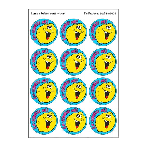 Ex-Squeeze Me! Lemon Juice Scented Stickers - 24 Pack