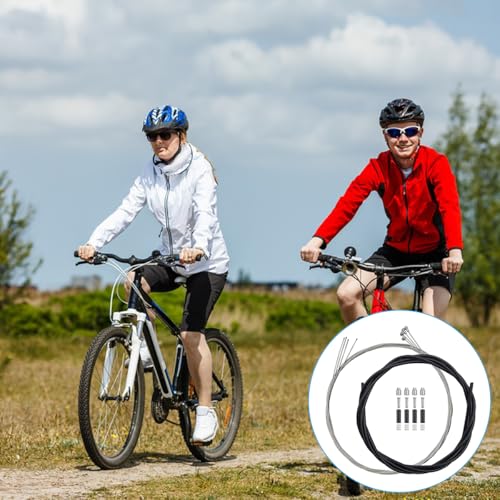 Bicycle Brake Cable Kit - 4 Pcs for Mountain & Road Bikes