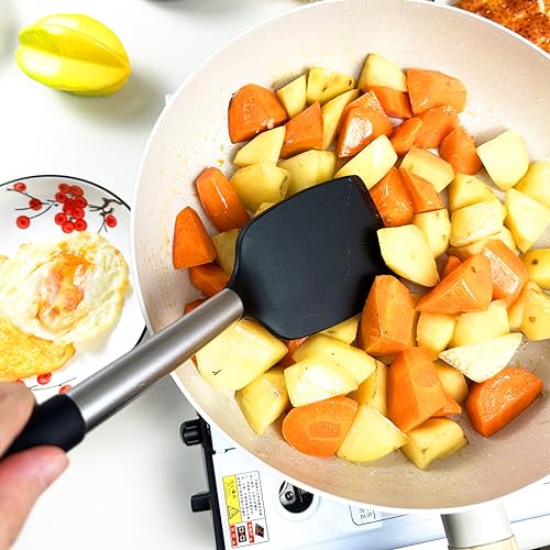 Silicone Spatula Set - 3 Heat-Resistant Kitchen Utensils